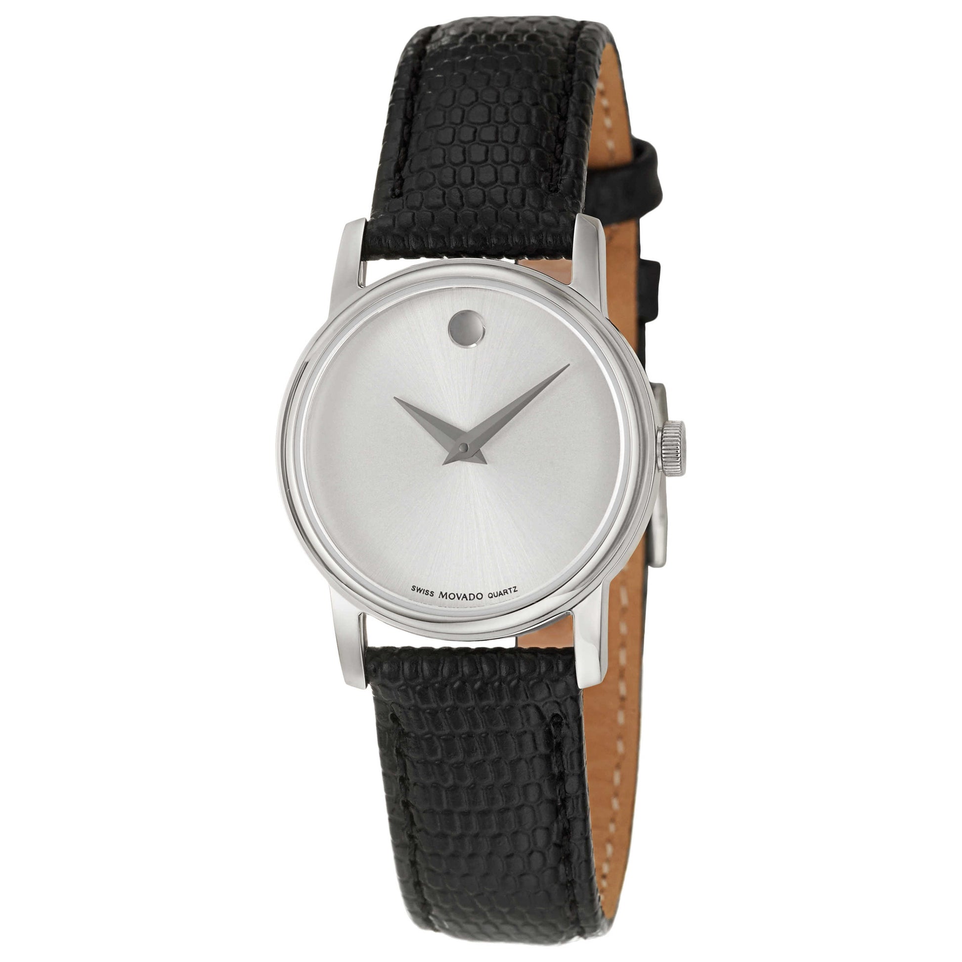 Front view of Movado Museum Women's Swiss Quartz (Battery-Powered) Watch 2100003
