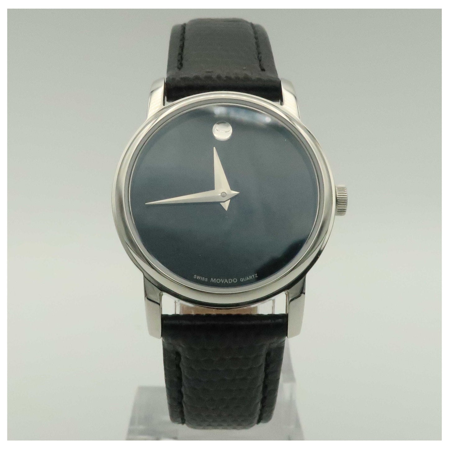 Front view of Movado Museum Women's Swiss Quartz (Battery-Powered) Watch 2100004-SDV