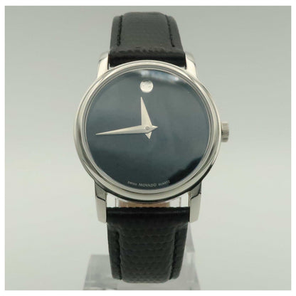 Front view of Movado Museum Women's Swiss Quartz (Battery-Powered) Watch 2100004-SDV