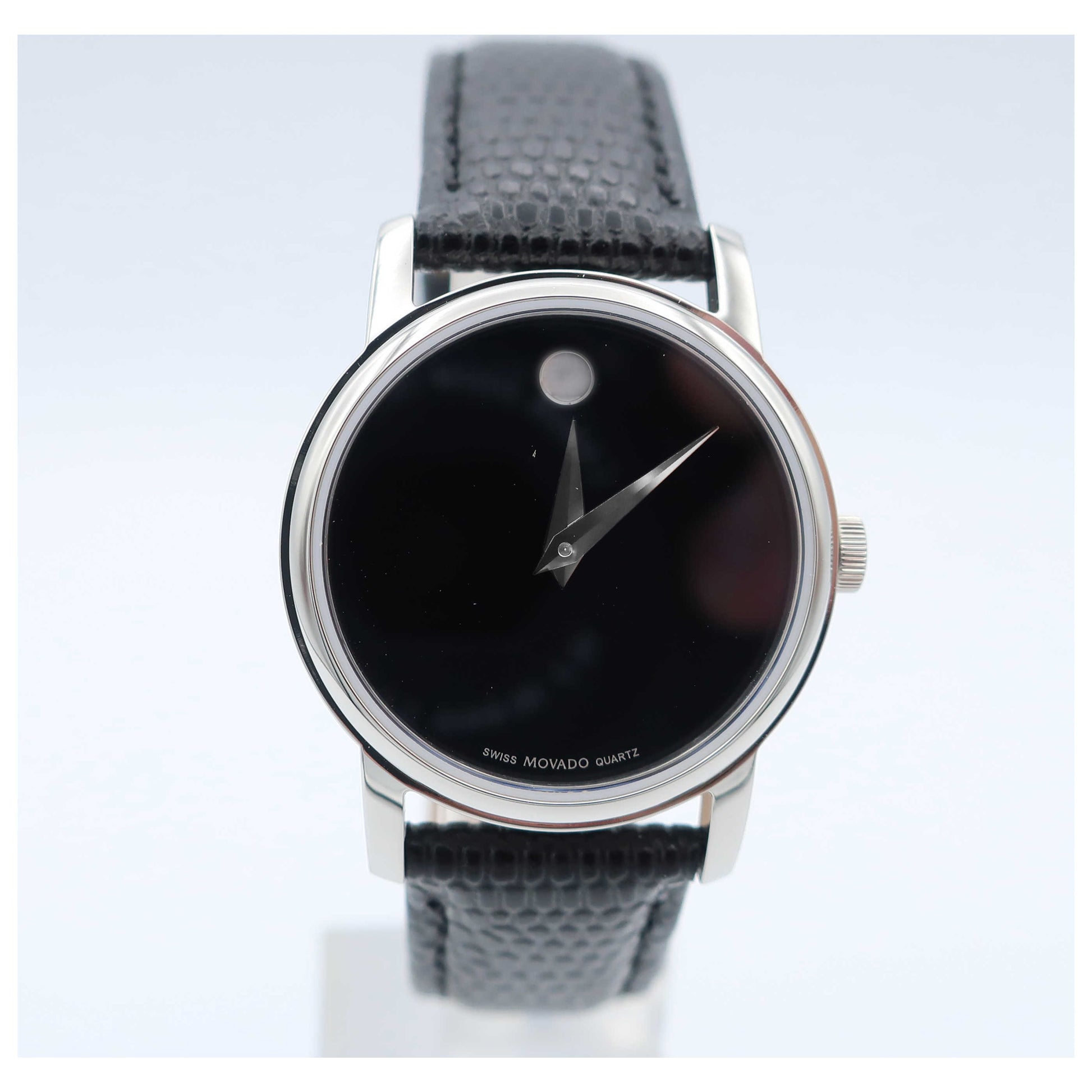 Front view of Movado Museum Women's Swiss Quartz (Battery-Powered) Watch 2100004-SD