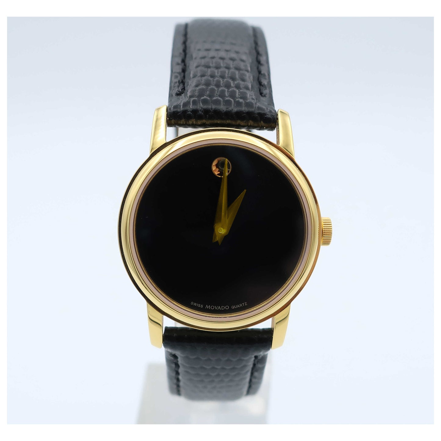 Front view of Movado Museum Women's Swiss Quartz (Battery-Powered) Watch 2100006-SD