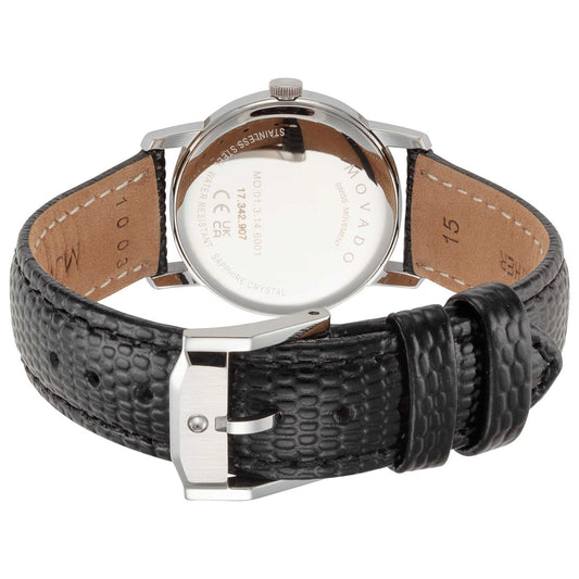 Back view of Movado Classic Museum Women's Quartz Watch 2100010