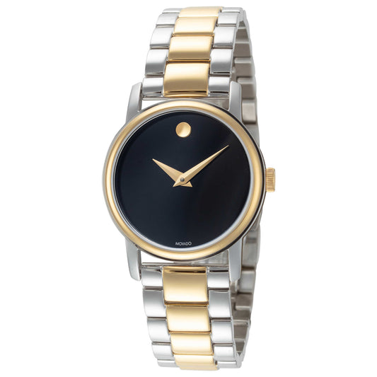 Front view of Movado Classic Museum Women's Quartz Watch 2100018