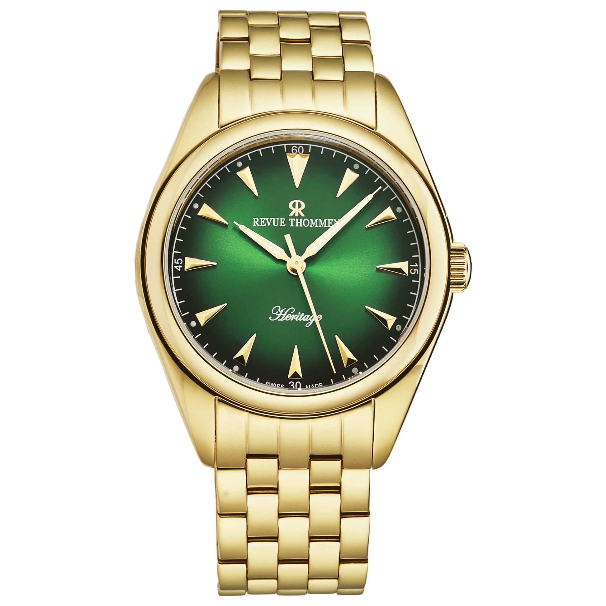 Front view of Revue Thommen Heritage Men's Automatic Watch 21010.2114
