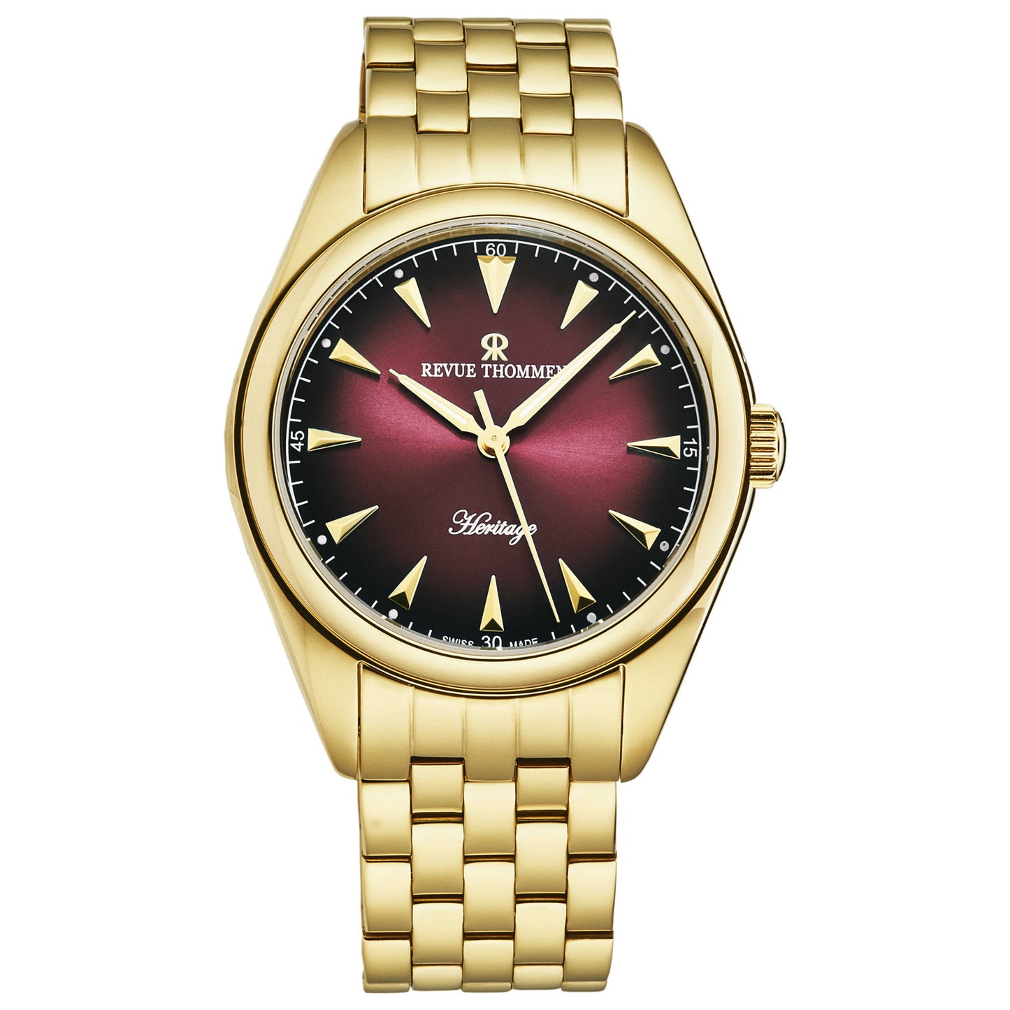 Front view of Revue Thommen Heritage Men's Automatic Watch 21010.2116