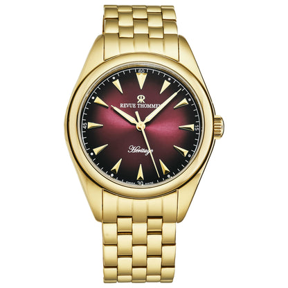 Front view of Revue Thommen Heritage Men's Automatic Watch 21010.2116