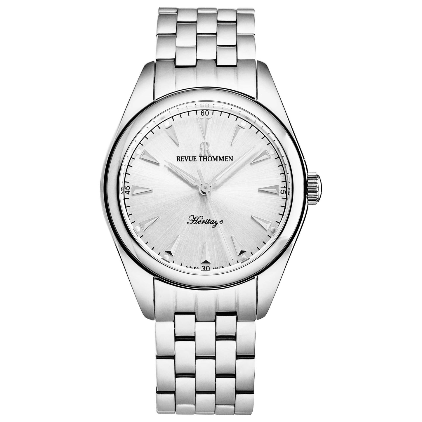 Front view of Revue Thommen Heritage Men's Automatic Watch 21010.2133