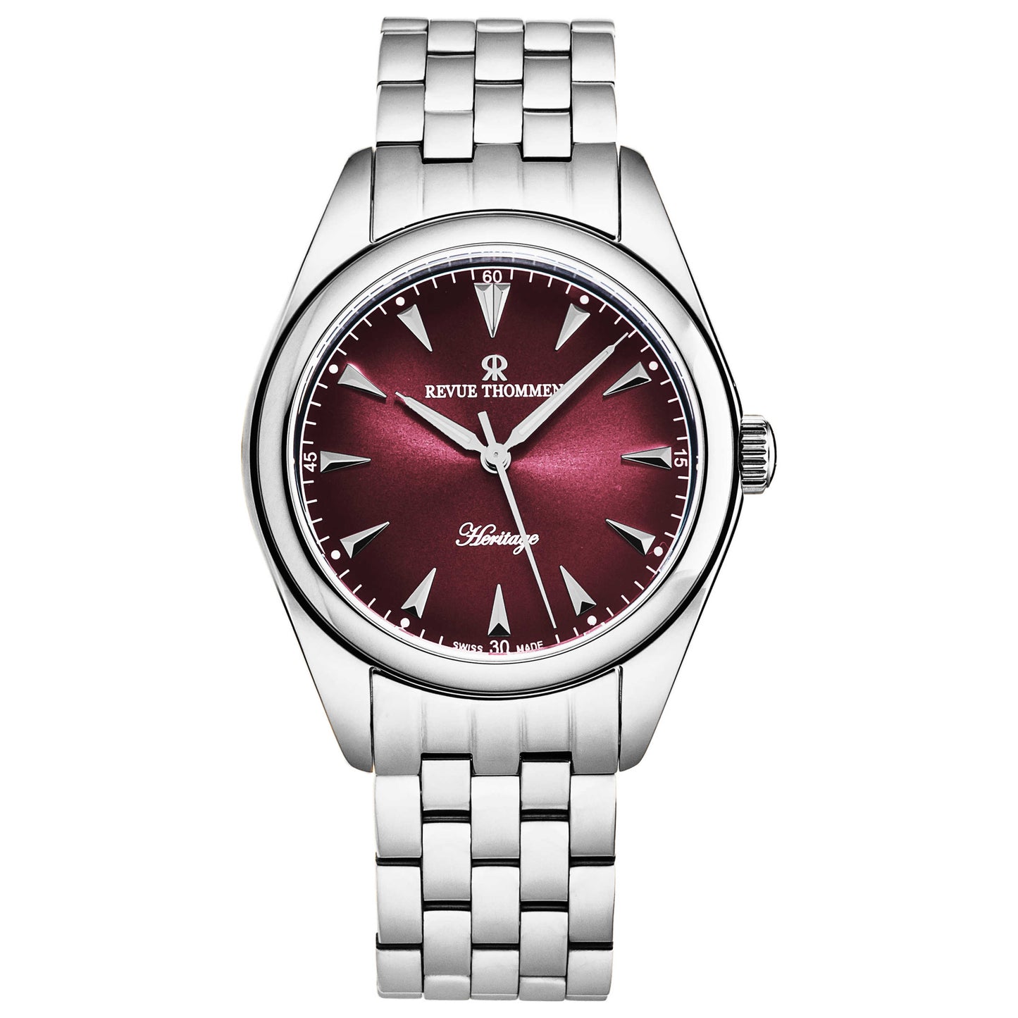 Front view of Revue Thommen Heritage Men's Automatic Watch 21010.2136