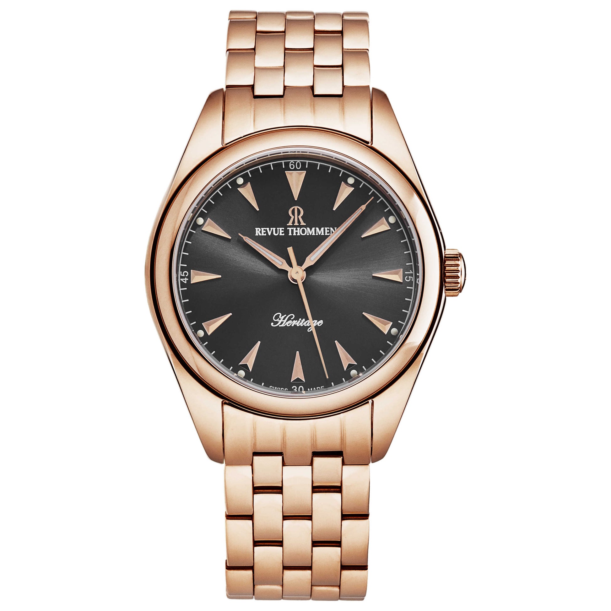 Front view of Revue Thommen Heritage Men's Automatic Watch 21010.2162