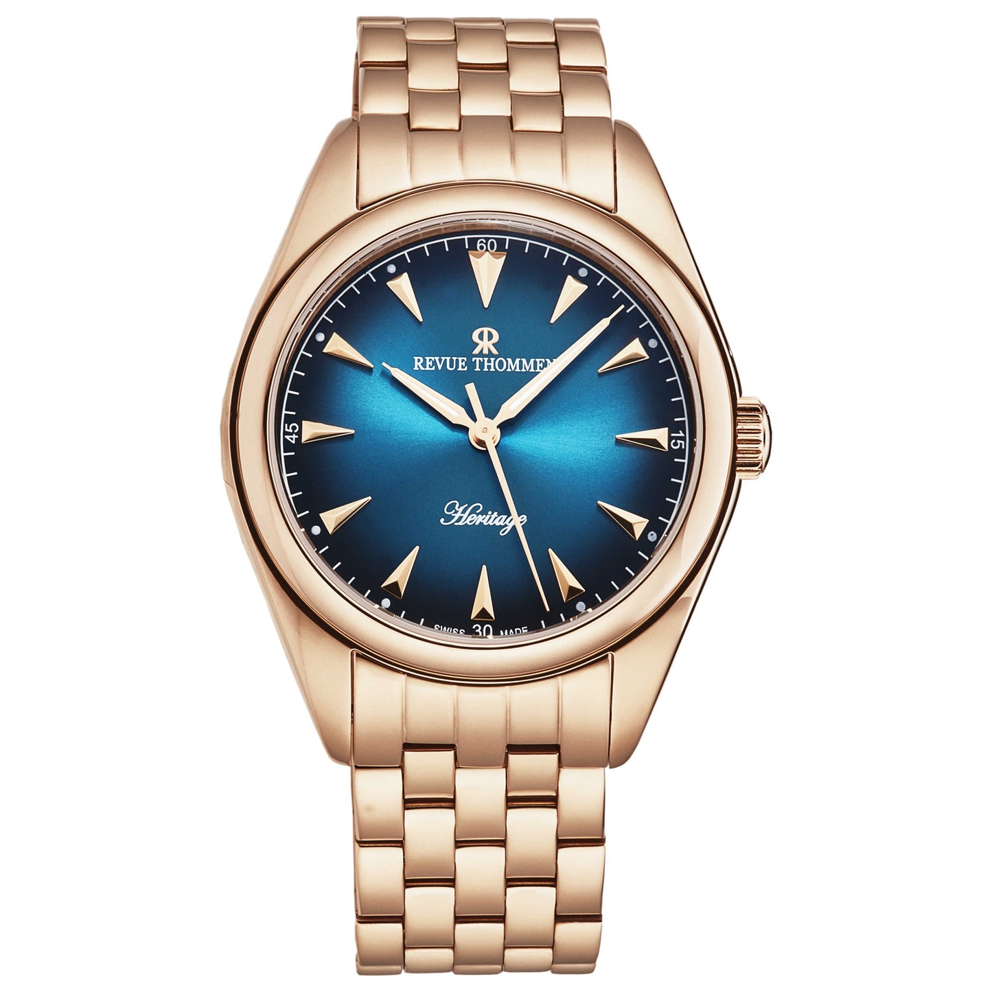 Front view of Revue Thommen Heritage Men's Automatic Watch 21010.2165