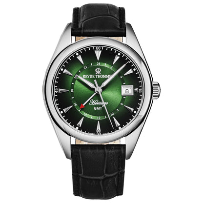 Front view of Revue Thommen Heritage Men's Automatic Watch 21010.2434
