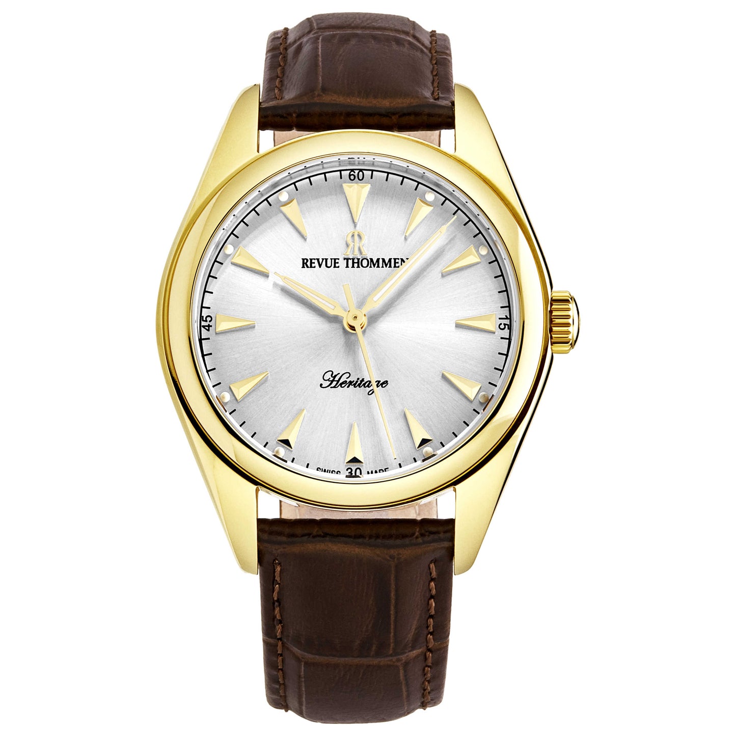 Front view of Revue Thommen Heritage Men's Automatic Watch 21010.2512
