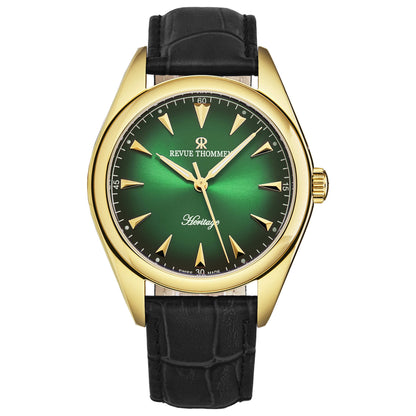 Front view of Revue Thommen Heritage Men's Automatic Watch 21010.2514