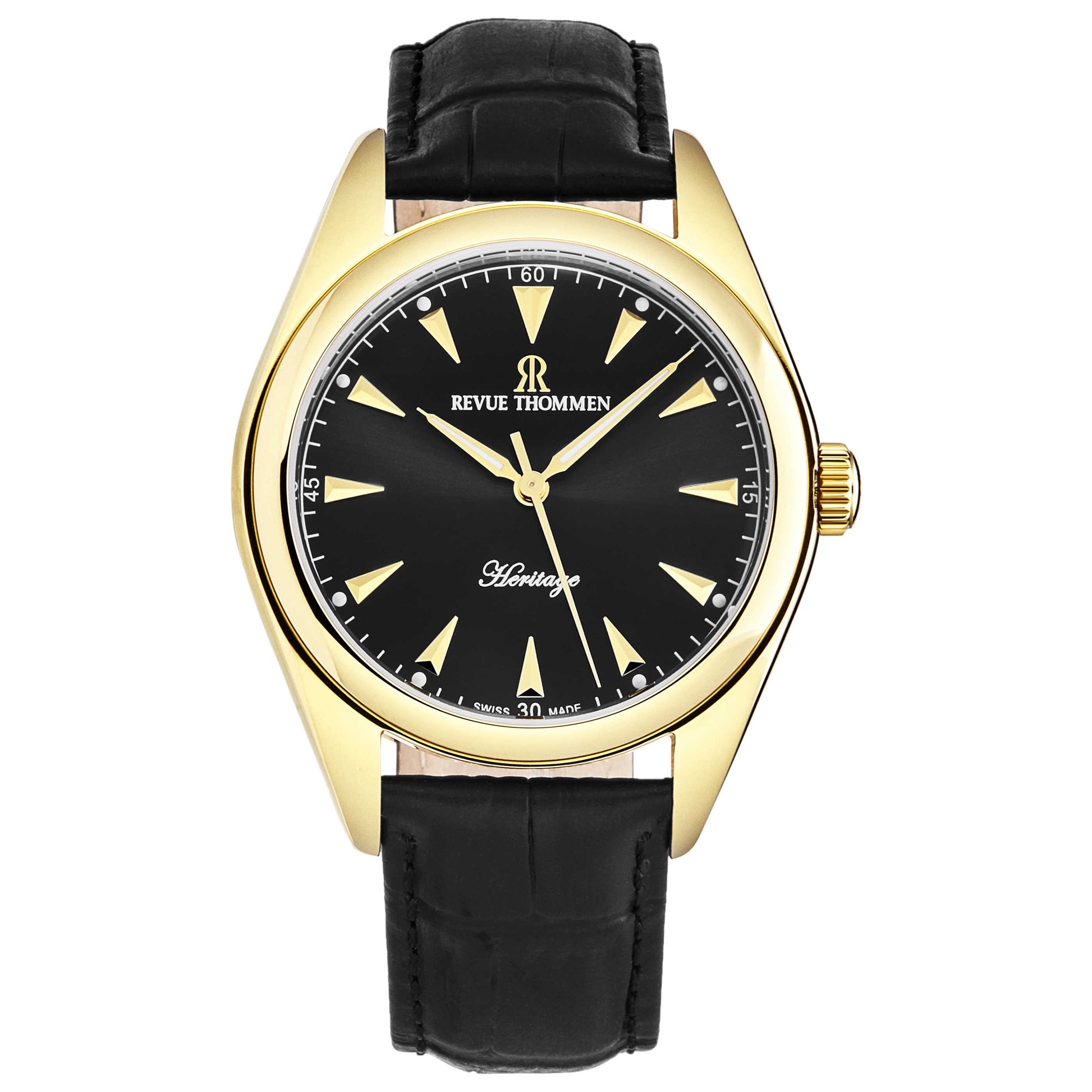 Front view of Revue Thommen Heritage Men's Automatic Watch 21010.2517