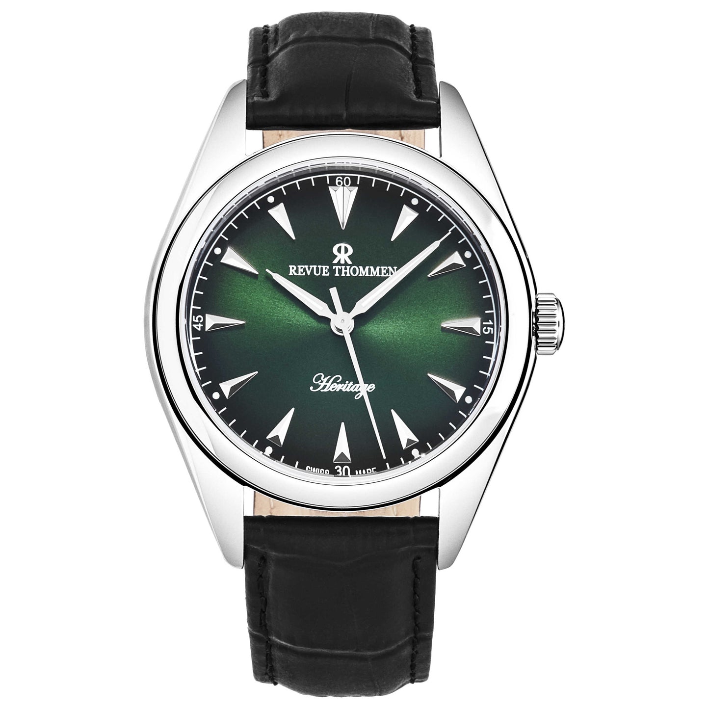 Front view of Revue Thommen Heritage Men's Automatic Watch 21010.2534