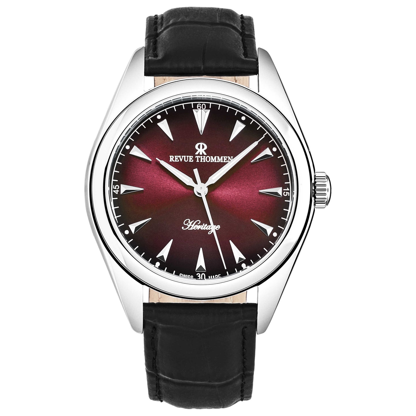 Front view of Revue Thommen Heritage Men's Automatic Watch 21010.2536