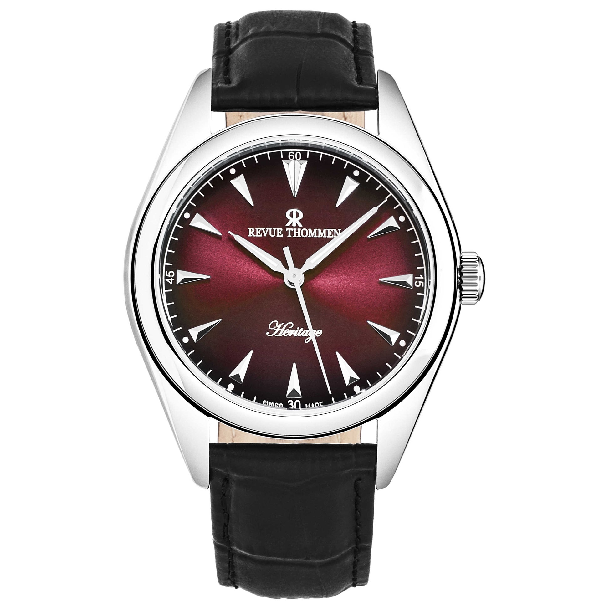 Front view of Revue Thommen Heritage Men's Automatic Watch 21010.2536