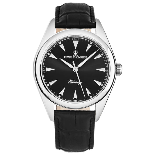 Front view of Revue Thommen Heritage Men's Automatic Watch 21010.2538