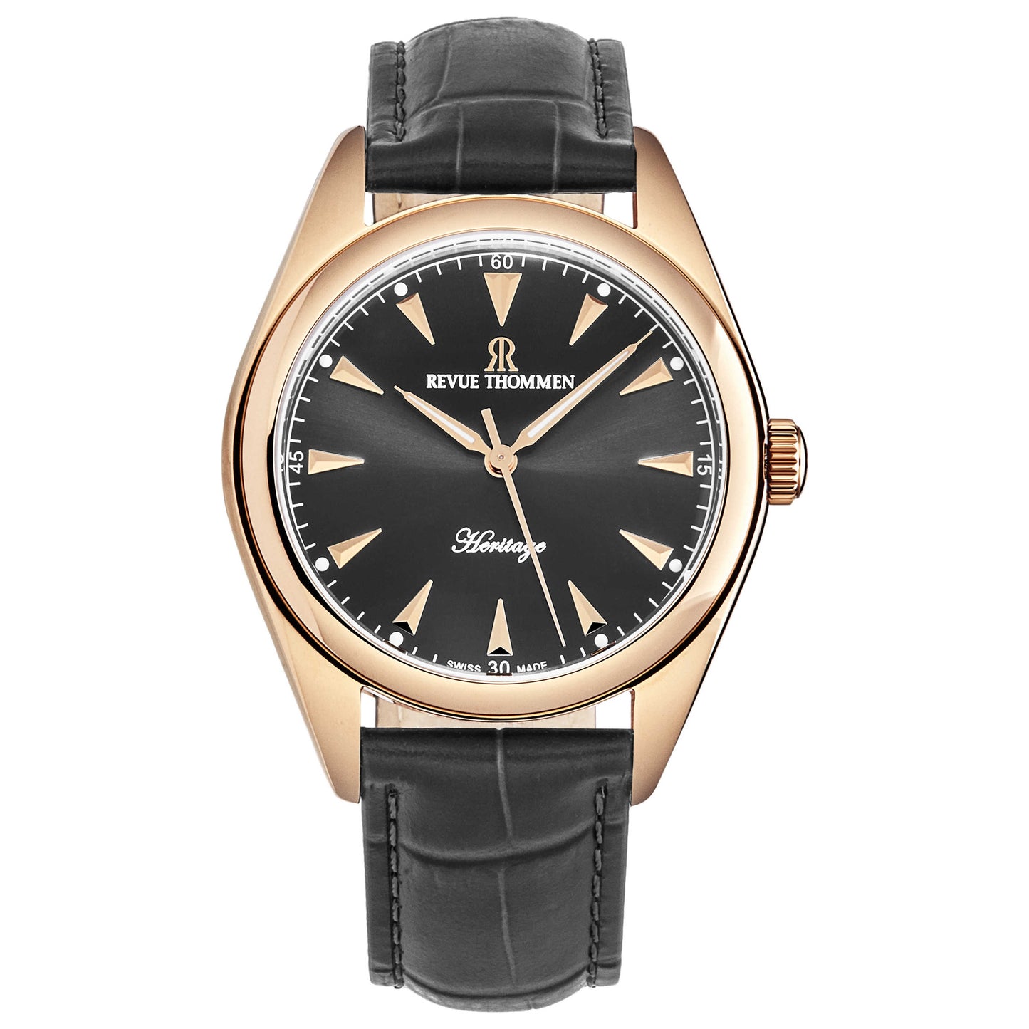 Front view of Revue Thommen Heritage Men's Automatic Watch 21010.2561