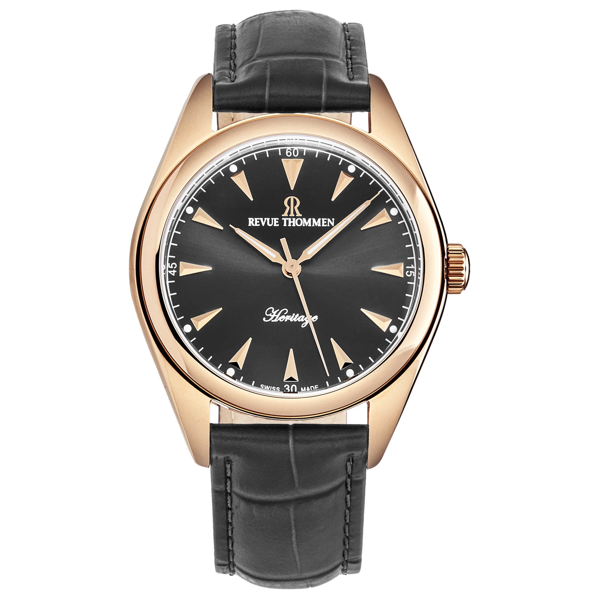 Front view of Revue Thommen Heritage Men's Automatic Watch 21010.2561