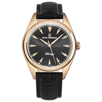 Front view of Revue Thommen Heritage Men's Automatic Watch 21010.2562