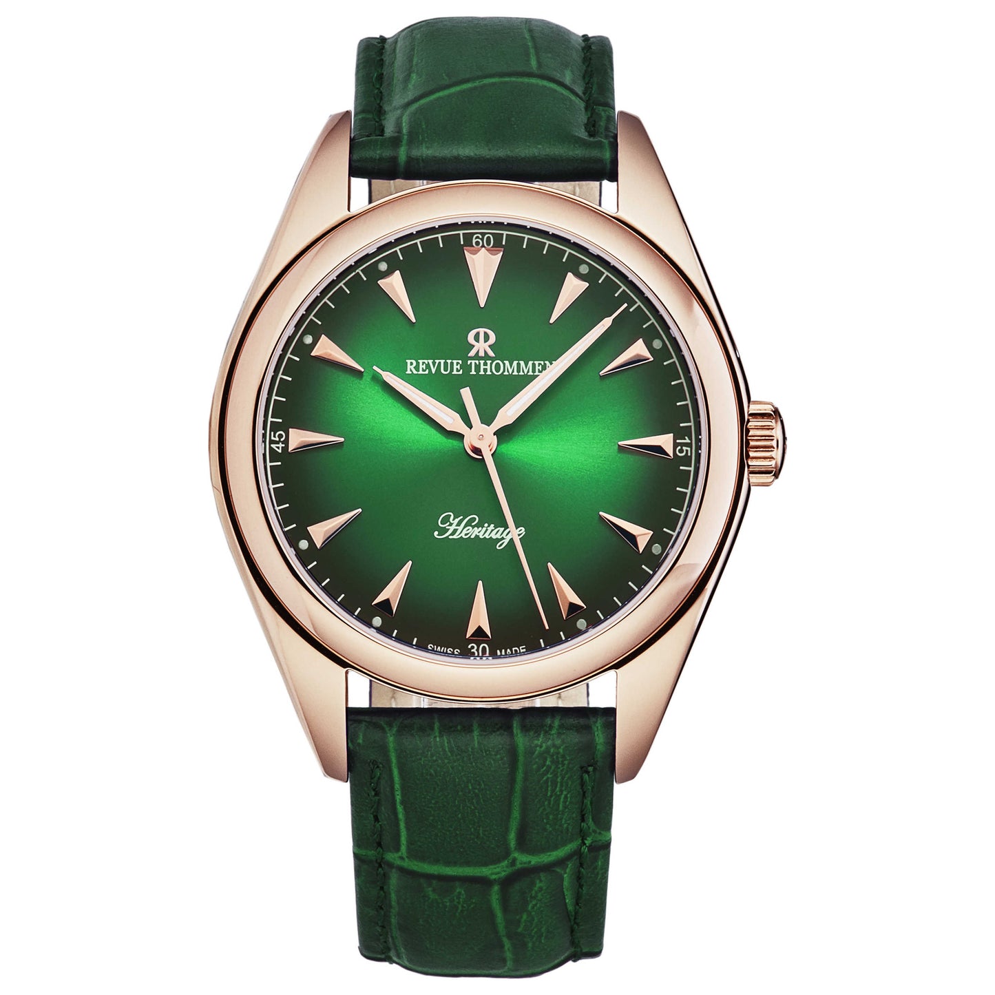 Front view of Revue Thommen Heritage Men's Automatic Watch 21010.2564