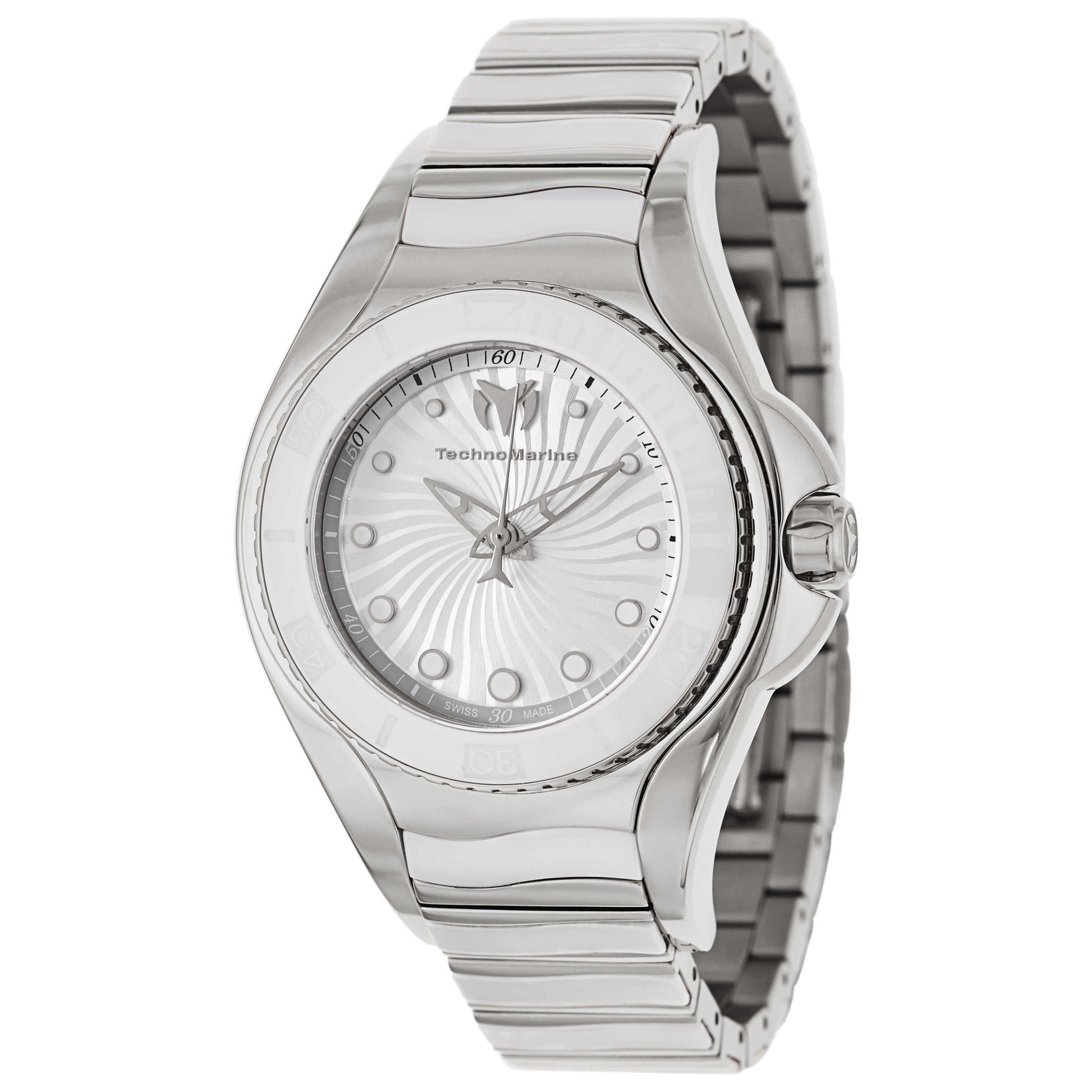 Front view of TechnoMarine Blue Manta Women's Swiss Quartz (Battery-Powered) Watch 213001