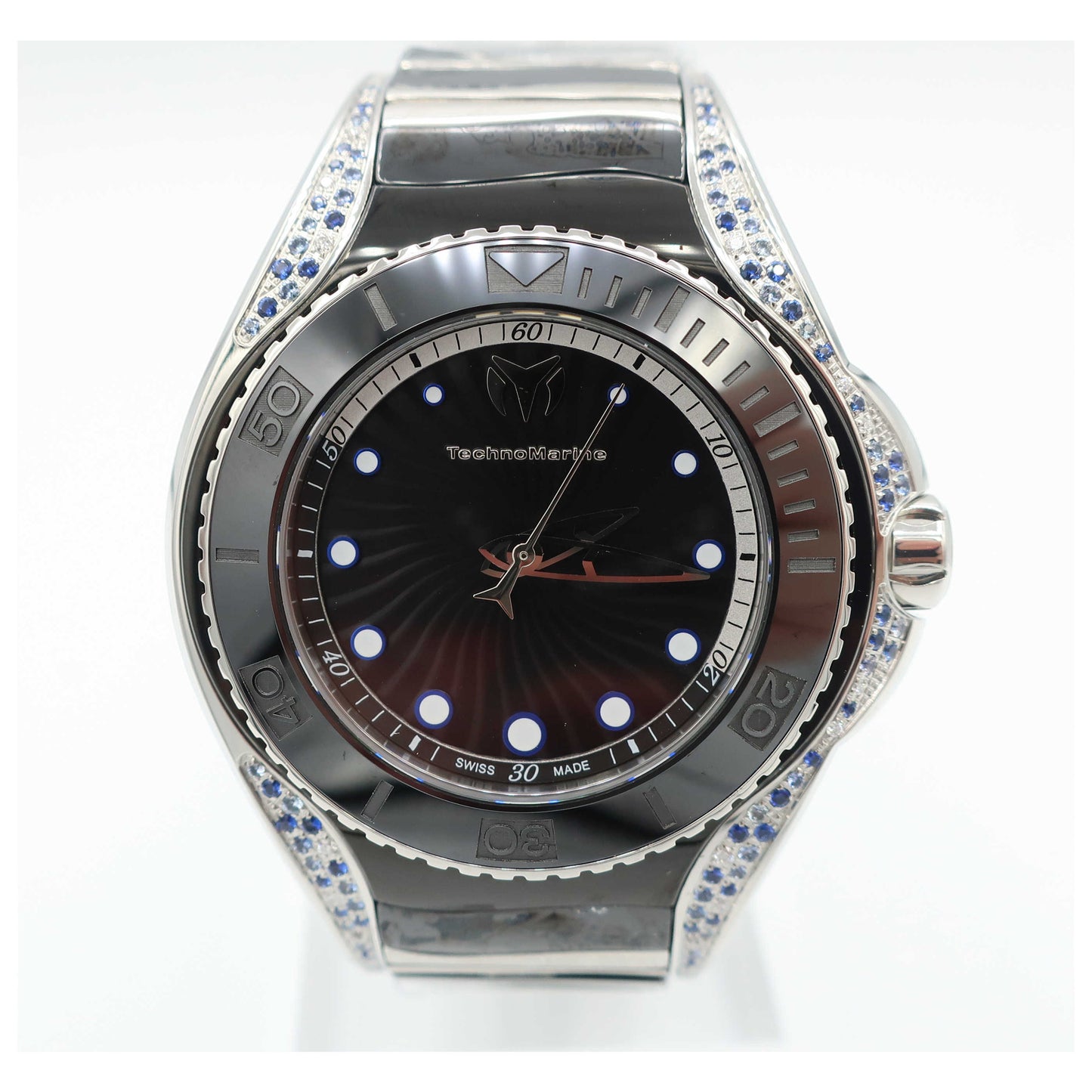 Front view of TechnoMarine Blue Manta Women's Swiss Quartz (Battery-Powered) Watch 213005-SD