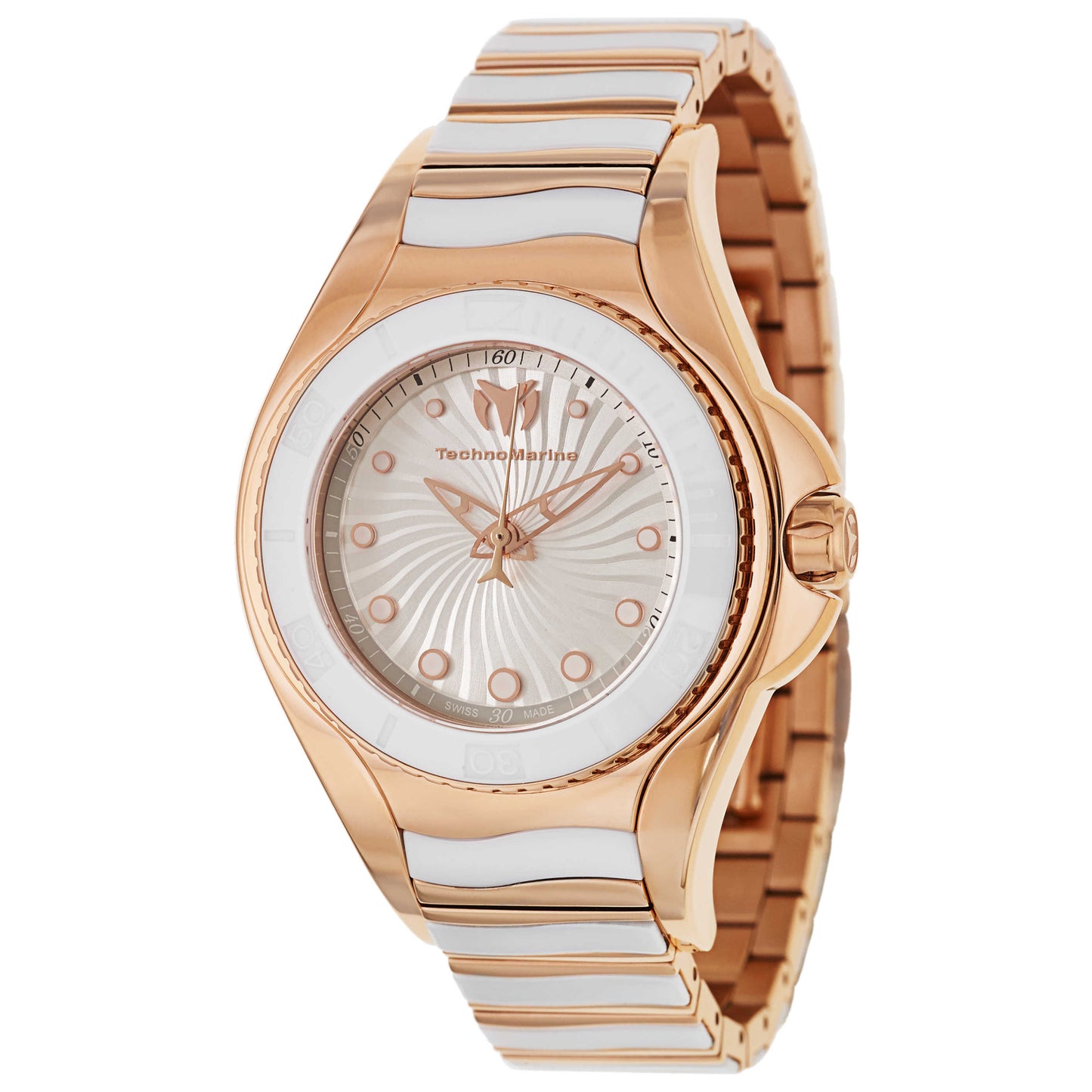 Front view of TechnoMarine Blue Manta Women's Swiss Quartz (Battery-Powered) Watch 214001