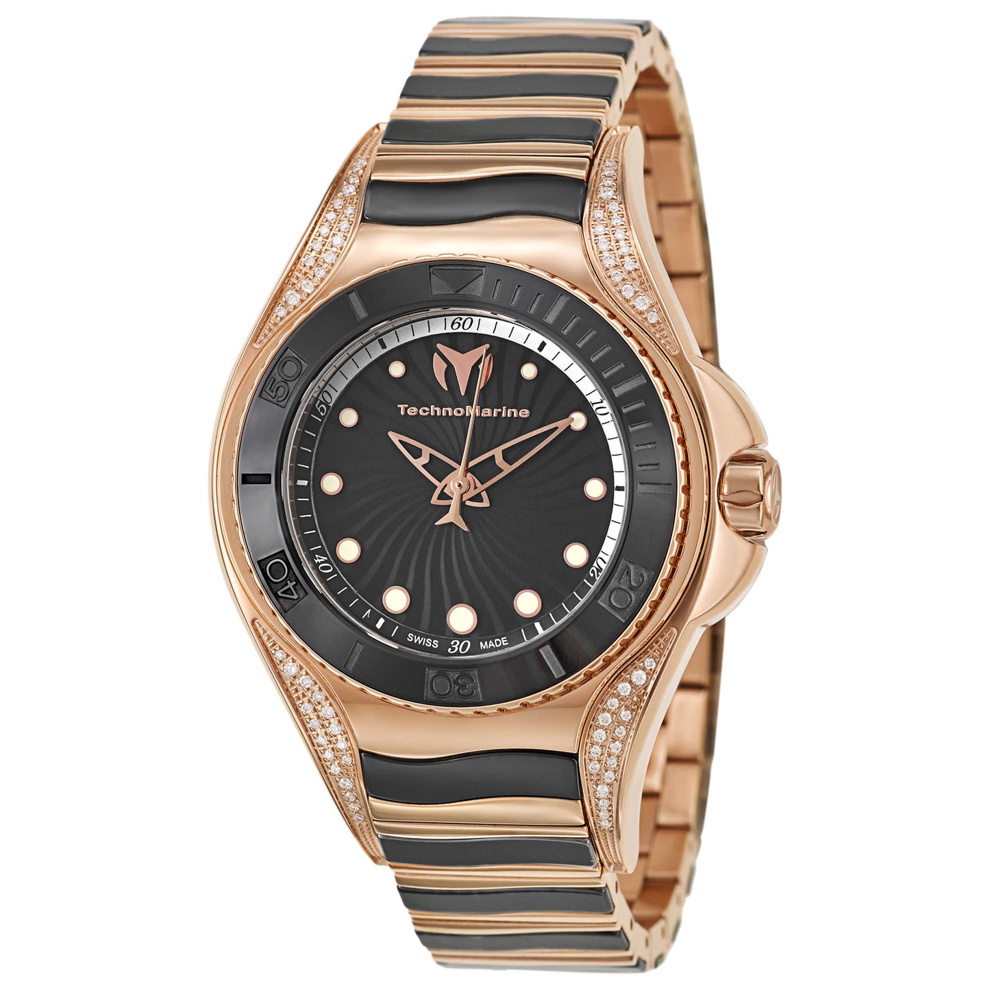 Front view of TechnoMarine Blue Manta Women's Swiss Quartz (Battery-Powered) Watch 214004