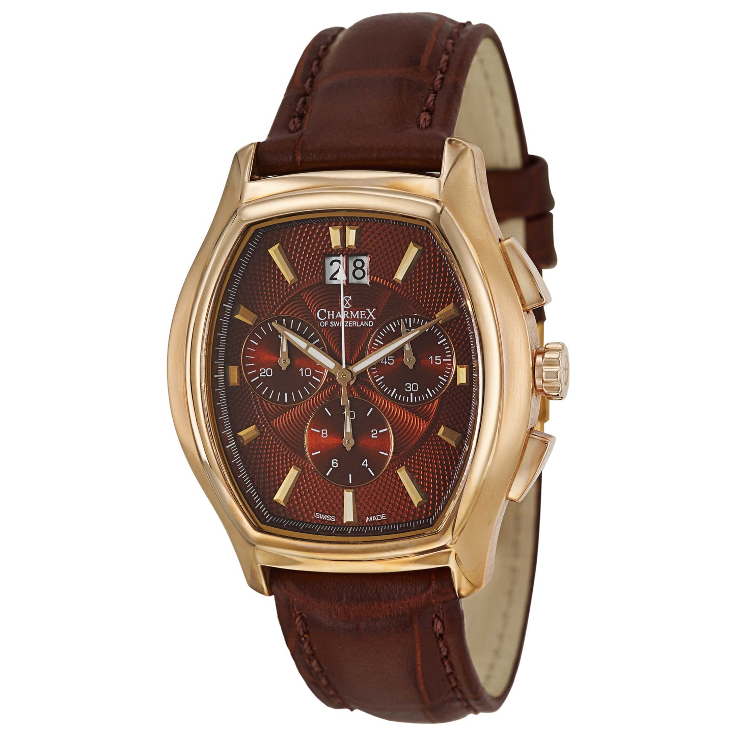 Front view of Charmex St. Moritz Men's Swiss Quartz (Battery-Powered) Watch 2168