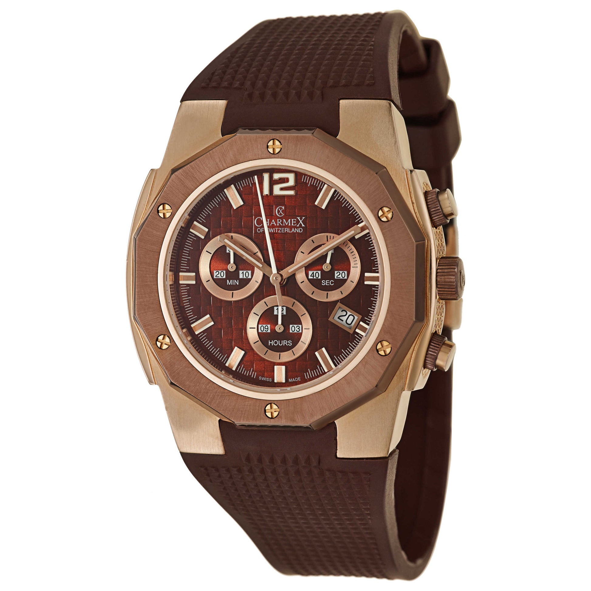 Front view of Charmex Brooklands Men's Swiss Quartz (Battery-Powered) Watch 2192