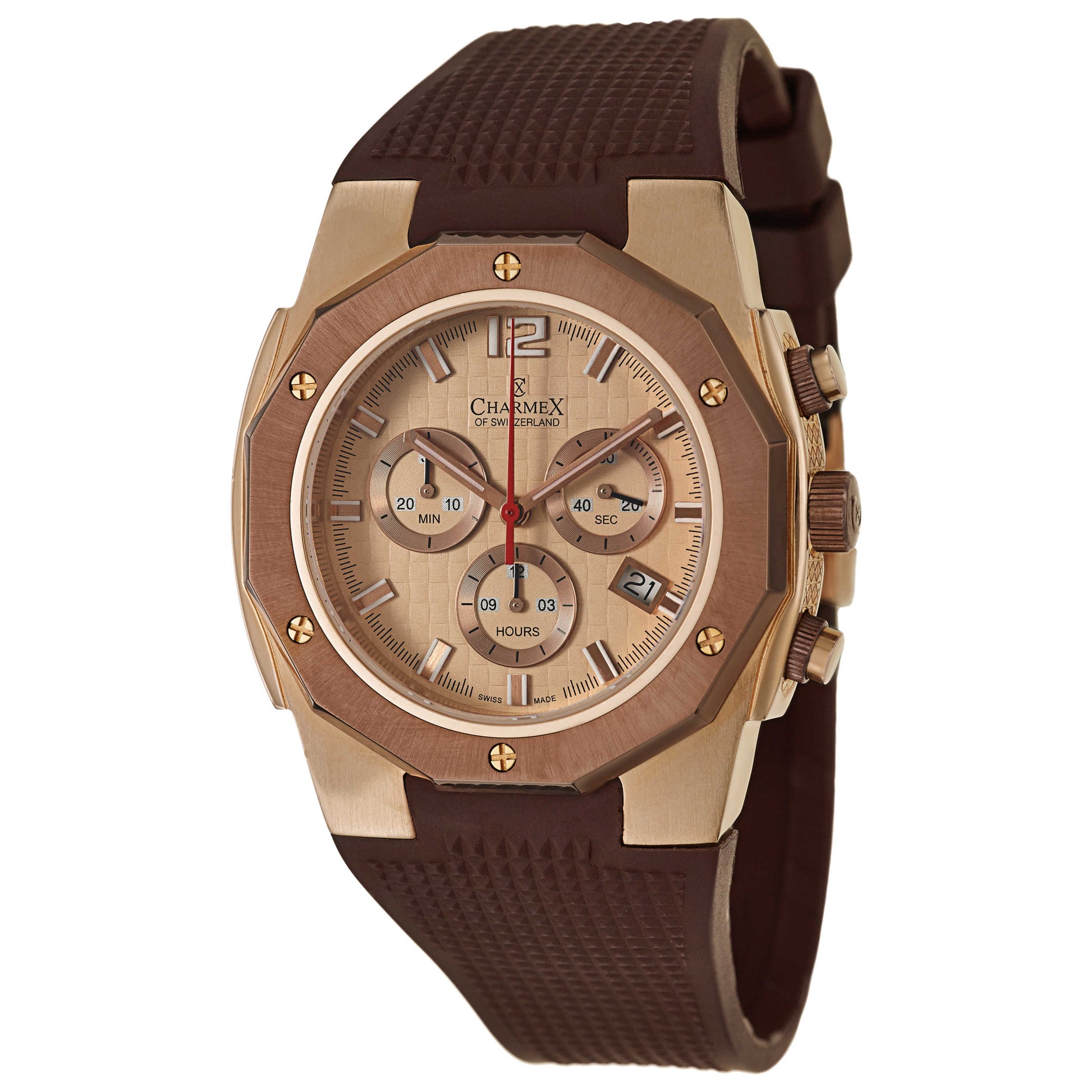 Front view of Charmex Brooklands Men's Swiss Quartz (Battery-Powered) Watch 2193