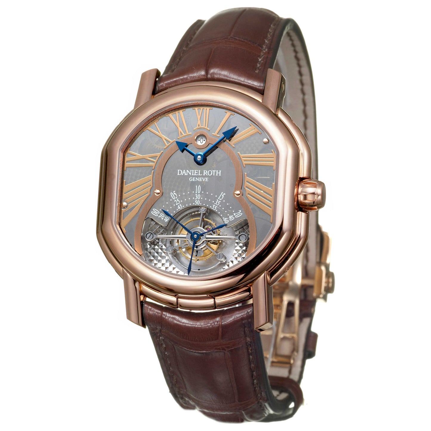Front view of Daniel Roth Tourbillon Men's Manual-Wind Watch 220-Y-50-144-CB-BD