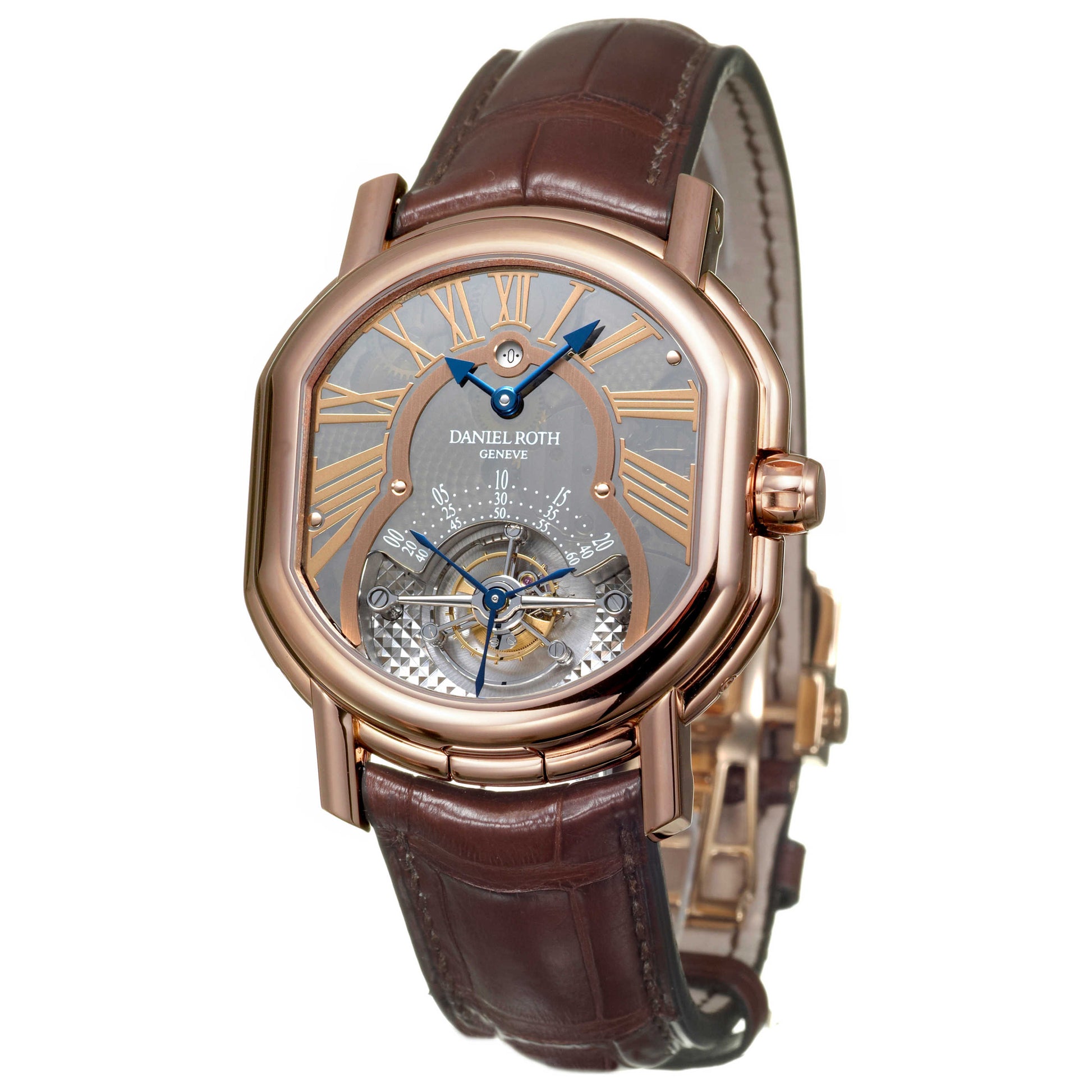 Front view of Daniel Roth Tourbillon Men's Manual-Wind Watch 220-Y-50-144-CB-BD