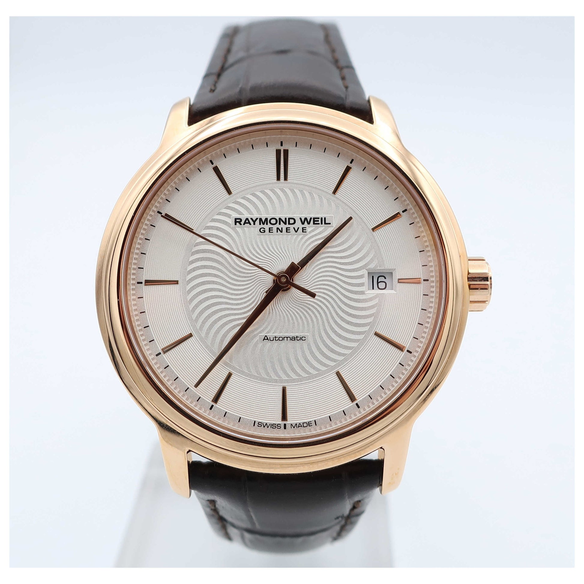 Front view of Raymond Weil Maestro Men's Automatic Watch 2237-PC5-65001-SD