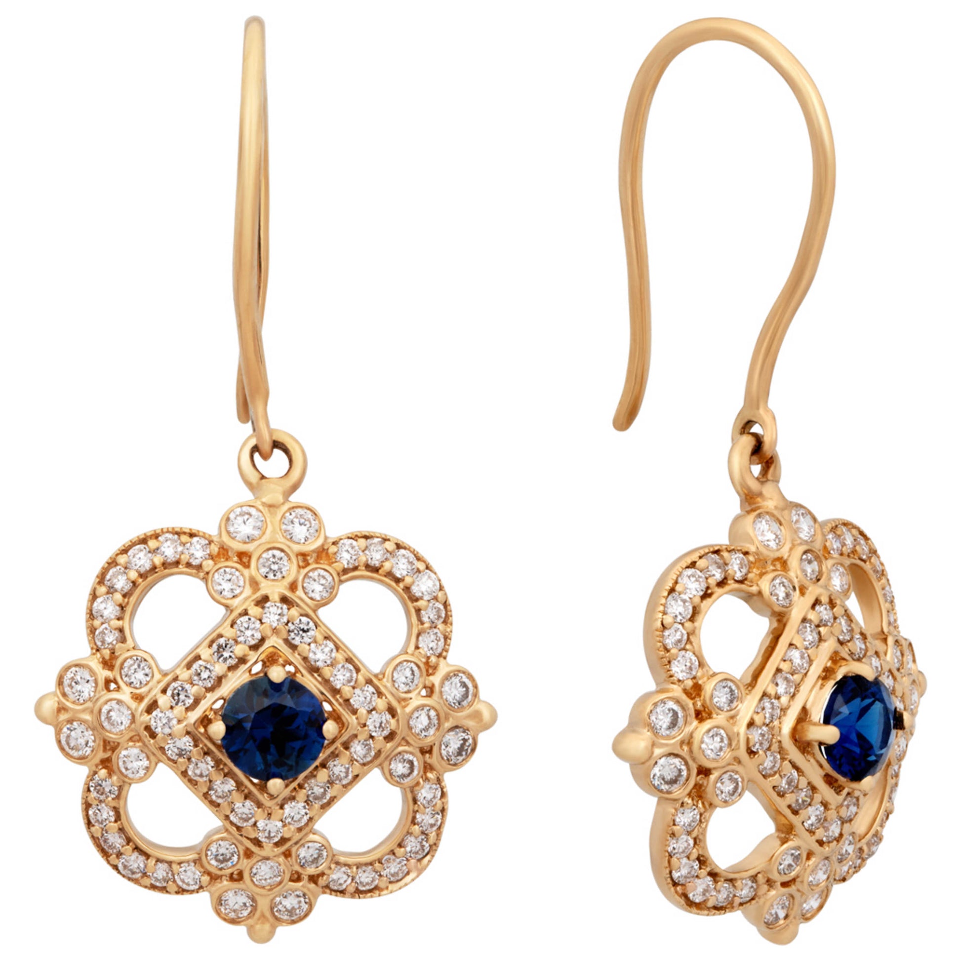 Tresorra Fashion Women's Earrings 224-YG-BS - Image #2