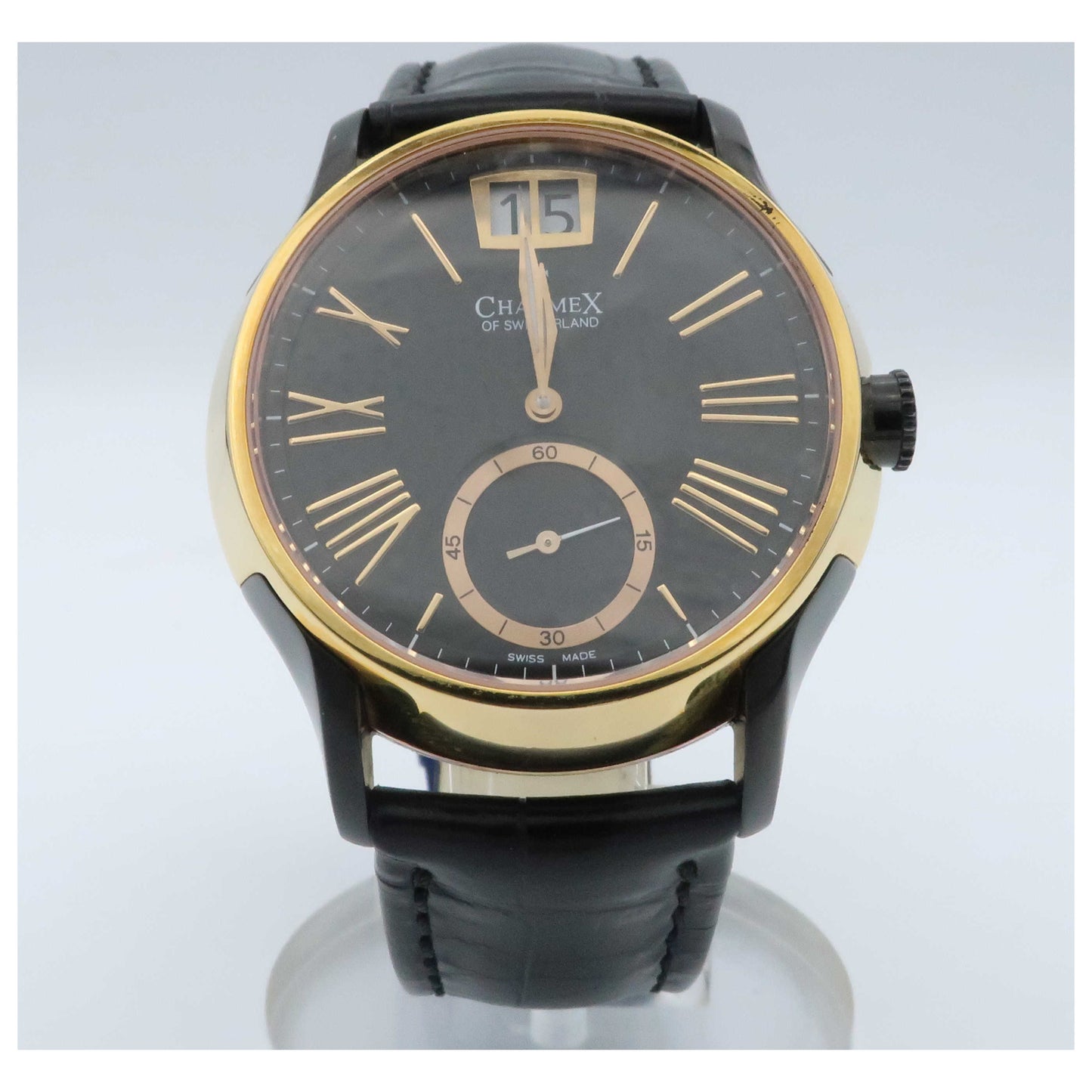 Front view of Charmex St. Tropez Men's Swiss Quartz (Battery-Powered) Watch 2240-SDV