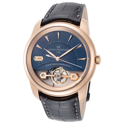 Front view of Girard-Perregaux Place Girardet Men's Automatic Watch 22500-52-000-BA6A-1951