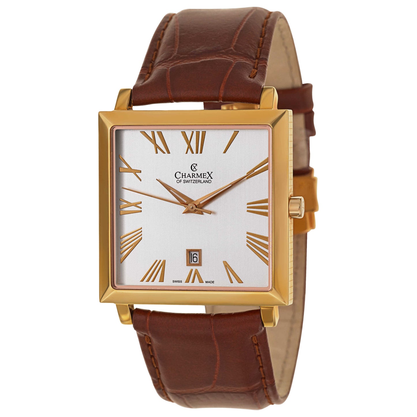 Front view of Charmex Basel Men's Swiss Quartz (Battery-Powered) Watch 2265