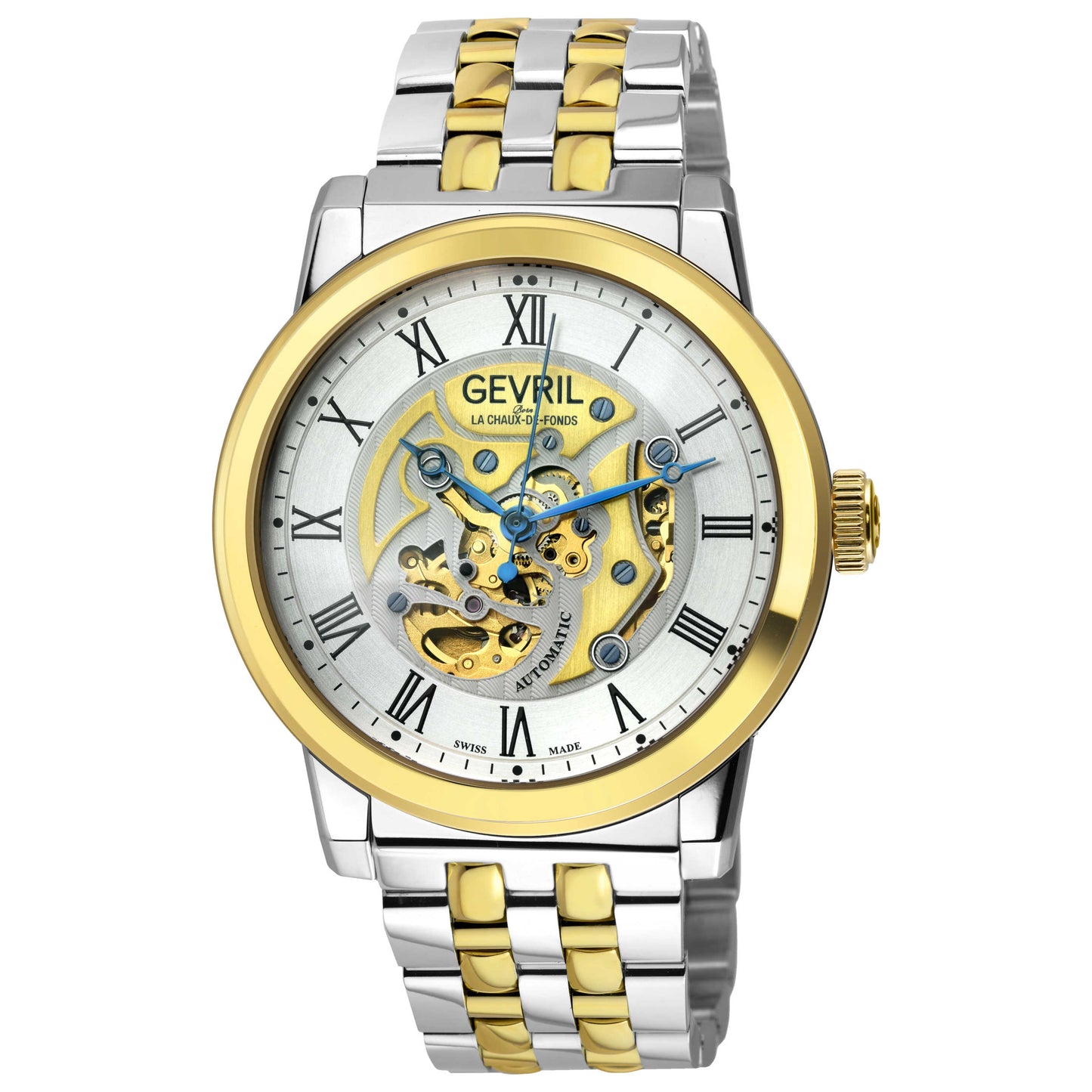 Front view of Gevril Vanderbilt Men's Automatic Watch 22696B