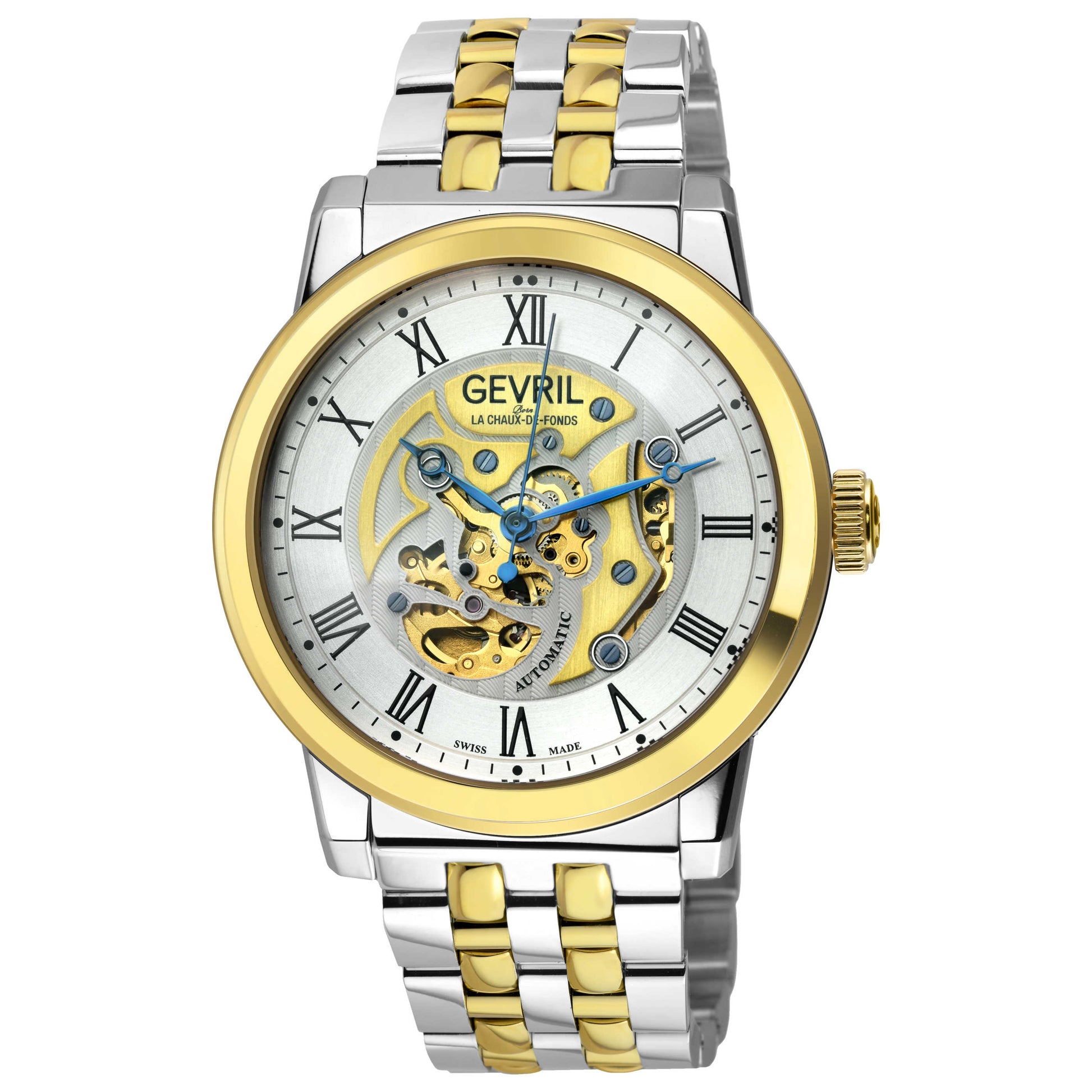 Front view of Gevril Vanderbilt Men's Automatic Watch 22696B