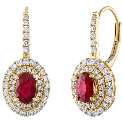 Tresorra Fashion Women's Earrings 227-RG-RBY - Image #2