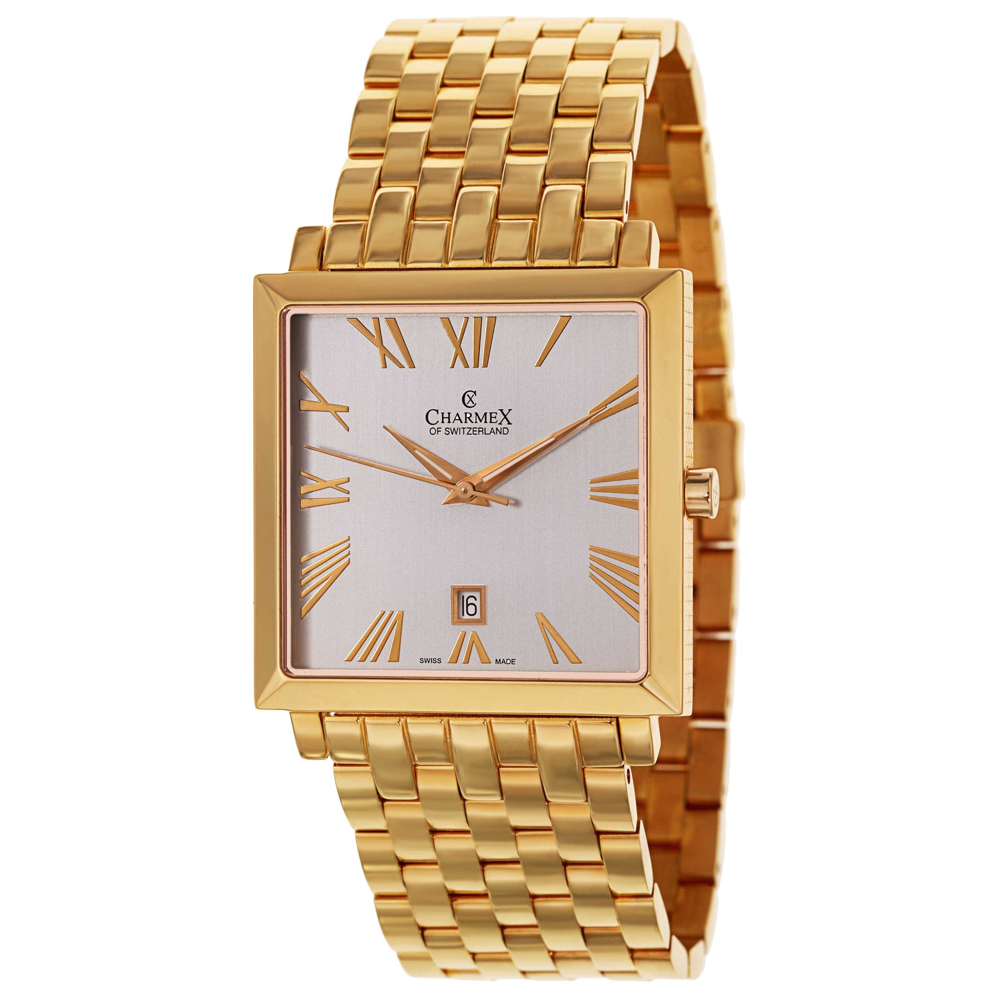 Front view of Charmex Basel Men's Swiss Quartz (Battery-Powered) Watch 2270