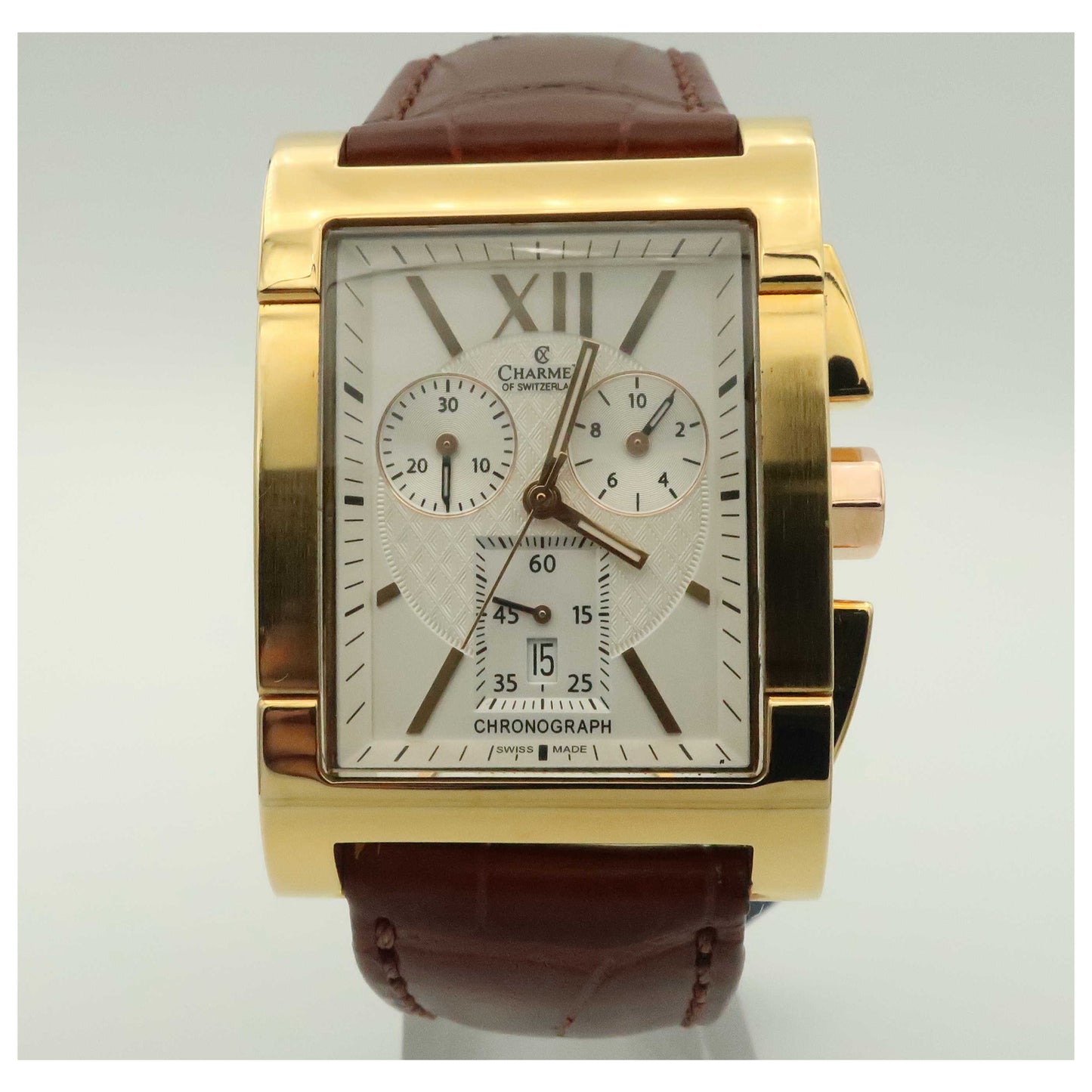 Front view of Charmex Lausanne Men's Swiss Quartz (Battery-Powered) Watch 2290-SDV