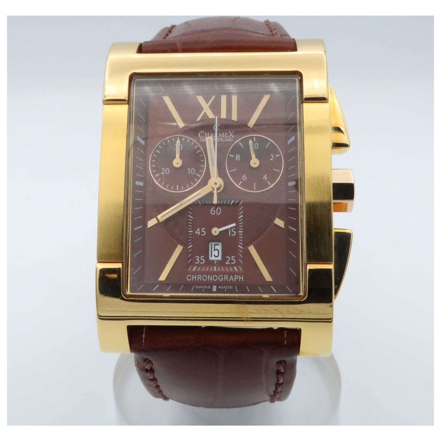 Front view of Charmex Lausanne Men's Swiss Quartz (Battery-Powered) Watch 2292-PO