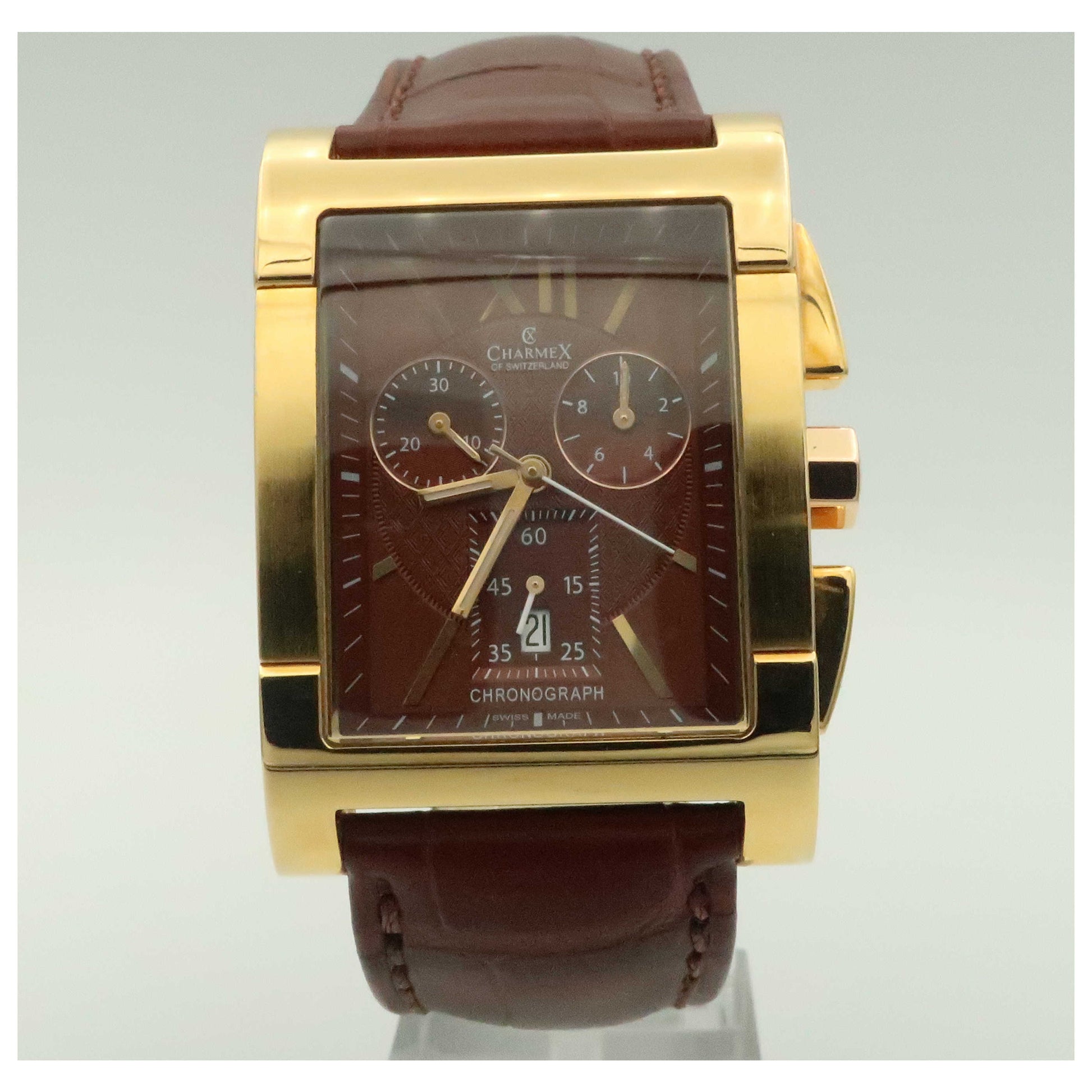 Front view of Charmex Lausanne Men's Swiss Quartz (Battery-Powered) Watch 2292-SDV