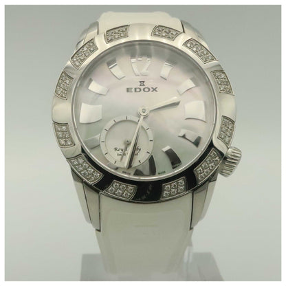 Front view of Edox Royal Lady Women's Swiss Quartz (Battery-Powered) Watch 23087-3D80-NAIN-SDV