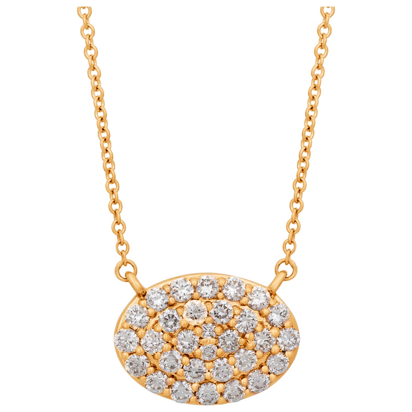 Front view of Tresorra Fashion Women's Necklace 231-RG-DIA