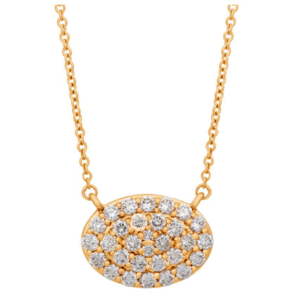 Front view of Tresorra Fashion Women's Necklace 231-RG-DIA